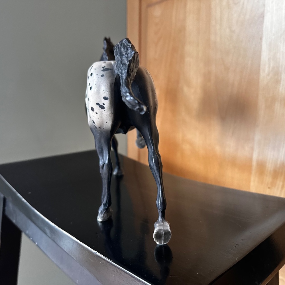 Vintage Breyer Running Stallion Black Appaloosa #127 - Picture 12 of 15